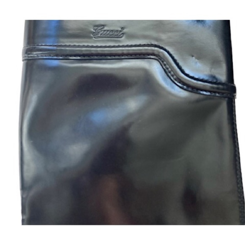 RARE GUCCI LEATHER PLATFORM BOOTS - Picture 3 of 6